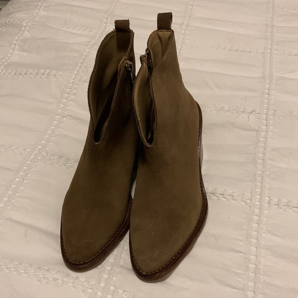 Bottes Talons Lacets Zara Trafaluc - Taille 37 - Suédine Marron - Neuf Sans Boîte